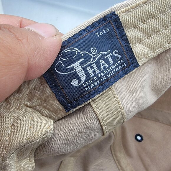 Los Angeles Zoo Embroidered Baseball Cap Beige Blue Adjustable J Hats - Picture 6 of 9